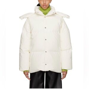 BOTTEGA VENETA Frosted Cotton Poplin Down Puffer Jacket size xs NWT